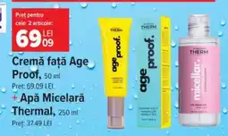 Carrefour Crema față Age Proof + Apă Micelară Thermal Ofertă