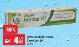 Carrefour Pastă de dinți Herbal, Carrefour Soft Ofertă