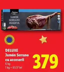 Lidl DELUXE Jamón Serrano cu accesorii Ofertă