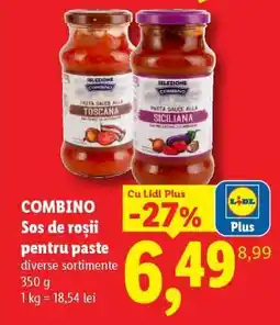 Lidl Combino Sos de roșii pentru paste Ofertă