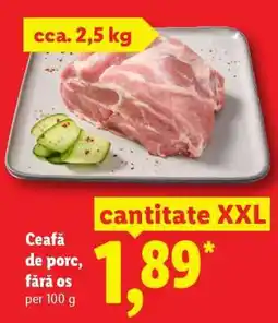 Lidl Ceafă de porc fără os Ofertă