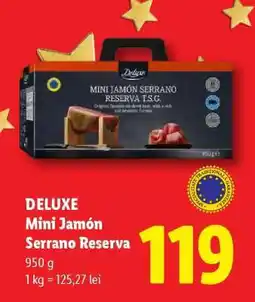 Lidl DELUXE Mini Jamón Serrano Reserva Ofertă