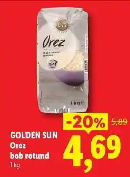 Lidl Golden Sun Orez bob rotund Ofertă