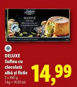 Lidl DELUXE Sufleu cu ciocolată albă și fistic Ofertă