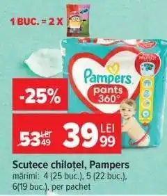 Carrefour Scutece chiloțel, Pampers Ofertă