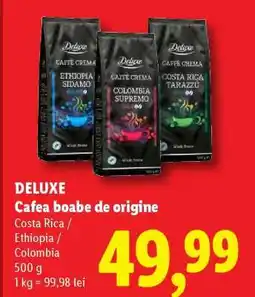 Lidl DELUXE Cafea boabe de origine Ofertă