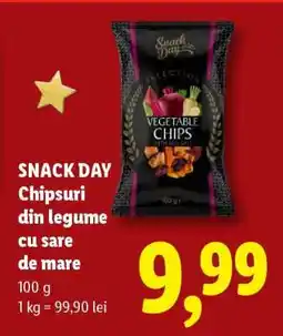 Lidl SNACK DAY Chipsuri din legume cu sare de mare Ofertă