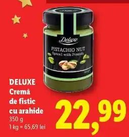 Lidl DELUXE Cremă de fistic cu arahide Ofertă