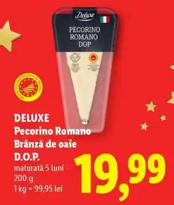 Lidl DELUXE Pecorino Romano Brânză de oaie D.O.P Ofertă