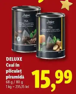 Lidl DELUXE Ceai în pliculeț piramidă Ofertă