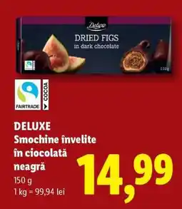 Lidl DELUXE Smochine învelite în ciocolată neagră Ofertă