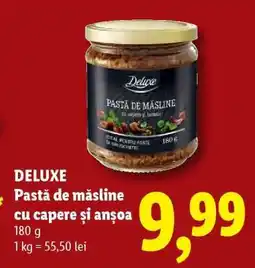 Lidl DELUXE Pastă de măsline cu capere și anșoa Ofertă