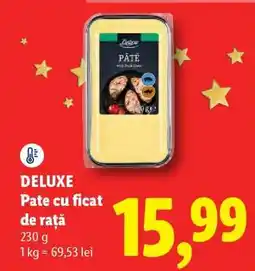 Lidl Deluxe Pate cu ficat de rață Ofertă