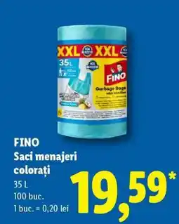 Lidl FINO Saci menajeri colorați Ofertă