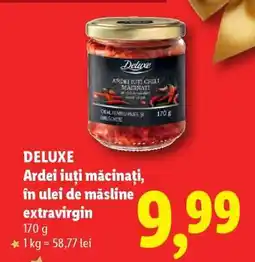 Lidl DELUXE Ardei iuți măcinați, în ulei de măsline extravirgin Ofertă