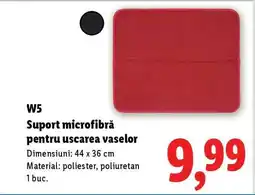 Lidl W5 Suport microfibră pentru uscarea vaselor Ofertă