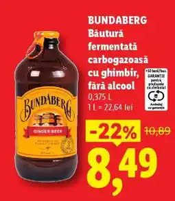Lidl BUNDABERG Băutură fermentată carbogazoasă cu ghimbir, fără alcool Ofertă