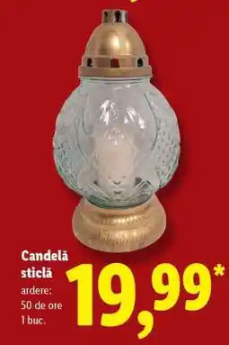 Lidl Candelă sticlă Ofertă