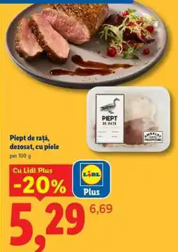 Lidl Piept de rață, dezosat, cu piele Ofertă
