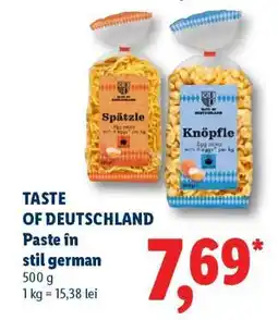 Lidl TASTE OF DEUTSCHLAND Paste în stil german Ofertă