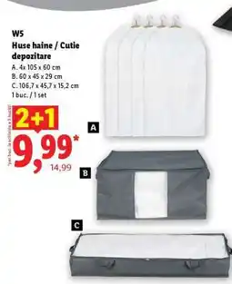 Lidl W5 Huse haine / Cutie depozitare Ofertă