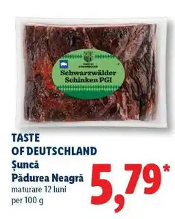 Lidl TASTE OF DEUTSCHLAND Șuncă Pădurea Neagră Ofertă