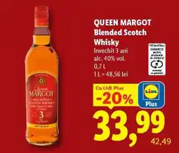 Lidl Queen Margot Blended Scotch Whisky Ofertă