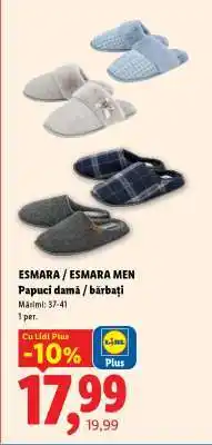 Lidl ESMARA / ESMARA MEN Papuci damă / bărbați Ofertă