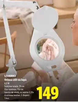 Lidl LIVARNO Veioză LED cu lupă Ofertă