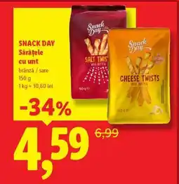Lidl Snack Day Sărățele cu unt Ofertă