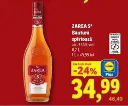 Lidl ZAREA 5* BĂUTURĂ SPIRTOASĂ Ofertă