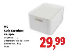 Lidl W5 Cutie depozitare cu capac Ofertă