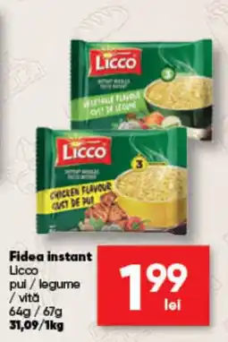 PROFI Licco fidee instant pui / legume / vită Ofertă