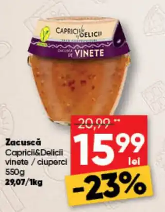 Capricii&Delicii zacusca vinete / ciuperci