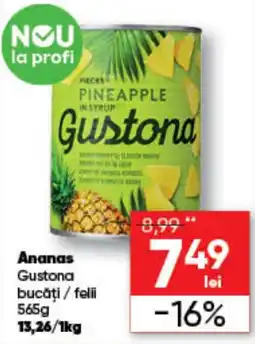 PROFI Gustona ananas bucăți / felii Ofertă