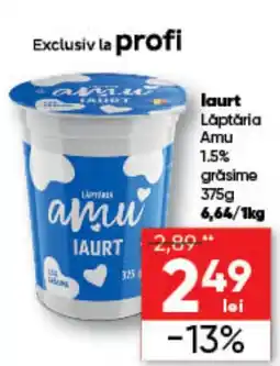 PROFI Lăptăria Amu Iaurt Ofertă