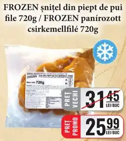 CBA Frozen șnițel din piept de pui file Ofertă