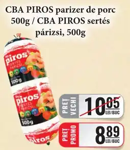 CBA Cba piros parizer de porc Ofertă