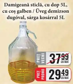 CBA Damigeană sticlă cu dop Ofertă