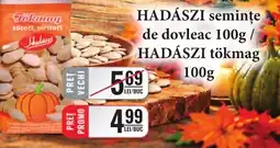CBA Hadási semințe de dovleac Ofertă