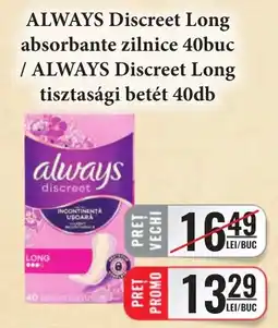 CBA Always discreet long Ofertă