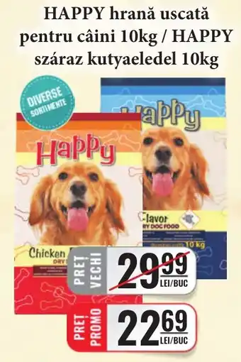 Happy hrană uscată pentru câini 10kg