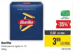 Mega Image Barilla paste penne rigate nr. 73 Ofertă