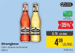 Mega Image Strongbow Cidru, diverse sortimente Ofertă