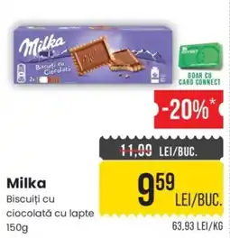 Mega Image Milka biscuiti cu ciocolata cu lapte Ofertă