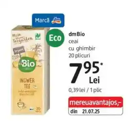DM dmBio ceai cu ghimbir Ofertă