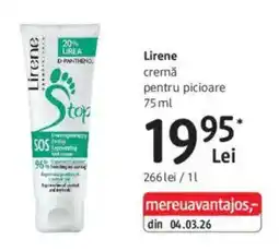 DM Lirene cremă pentru picioare Ofertă
