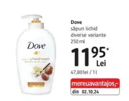 DM Dove săpun lichid Ofertă
