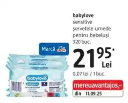 DM babylove servetele umede pentru bebeluși Ofertă
