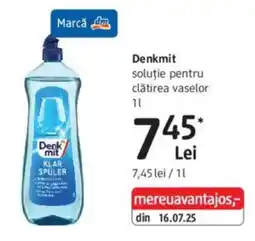 DM Denkmit soluție pentru clătirea vaselor Ofertă